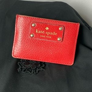 Kate Spade Red Cardholder